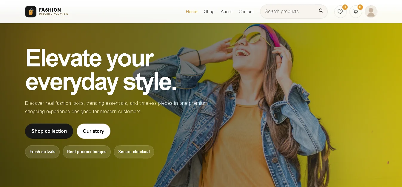 Ecommerce, plateform  for the fashion and modling